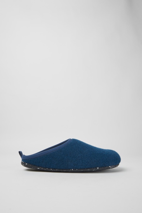 Wabi Blue Wool Men's Slippers Exclusive Camper AU
