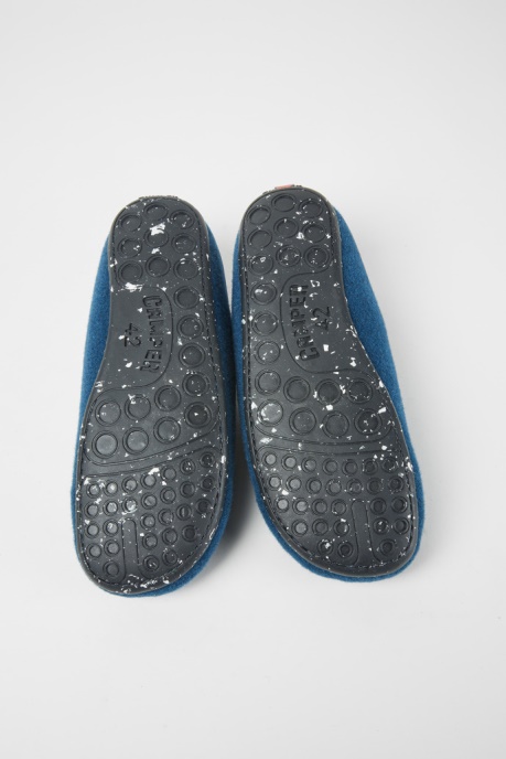 Wabi Blue Wool Men's Slippers Exclusive Camper AU