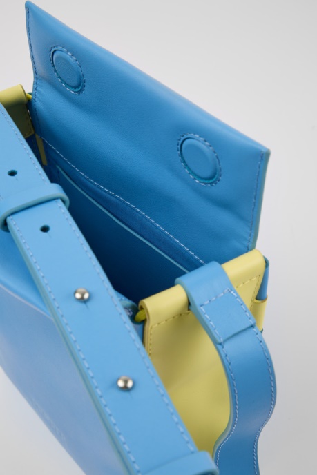 Exclusive Camper AU Tie Bags Blue And Yellow Crossbody Bag