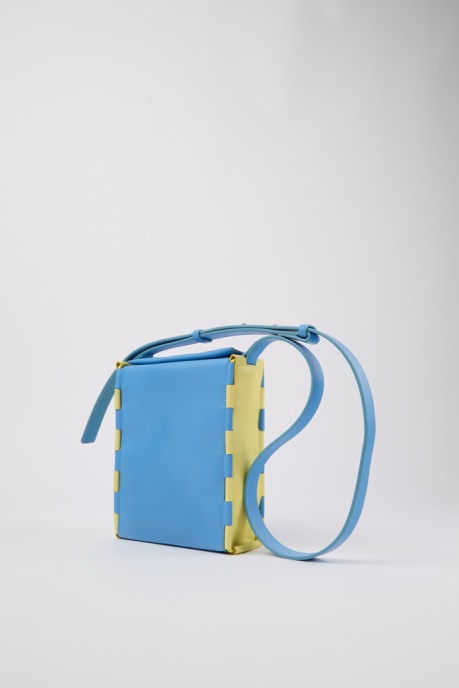 Exclusive Camper AU Tie Bags Blue And Yellow Crossbody Bag
