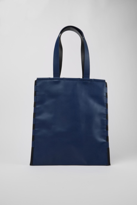 Tie Bags Blue And Black Flat Tote Bag Camper AU New Arrivals