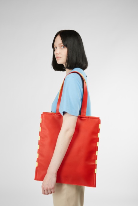 Camper AU Tie Bags Red And Yellow Flat Tote Bag New Arrivals