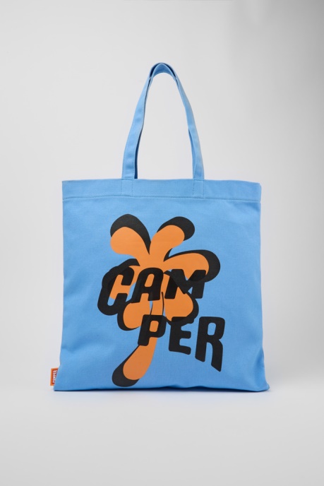 Design Conmigo Blue Orange And Black Tote Bag Camper AU