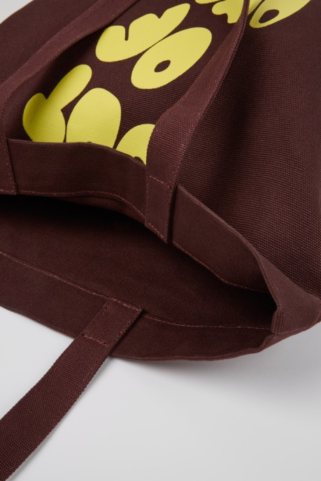 Exclusive Camper AU Conmigo Burgundy And Yellow Tote Bag