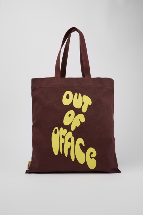 Exclusive Camper AU Conmigo Burgundy And Yellow Tote Bag