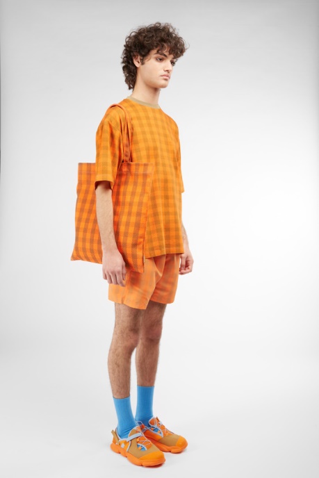 Camper AU Design Conmigo Orange And Beige Tote Bag