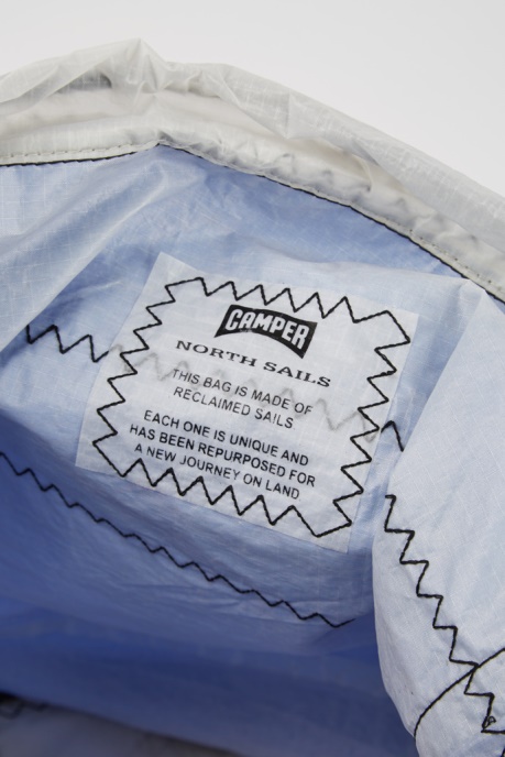 Camper AU X North Sails Blue And White Shopper Bag