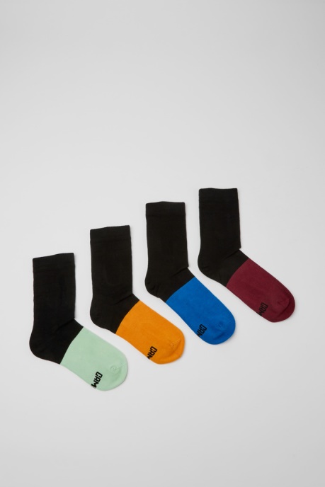 Camper AU Design Odd Socks Pack Four Multicolored Unisex Socks