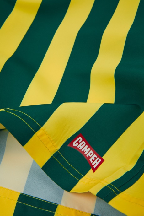 Design Swim Shorts Recycled Pet Striped Swim Shorts Camper AU