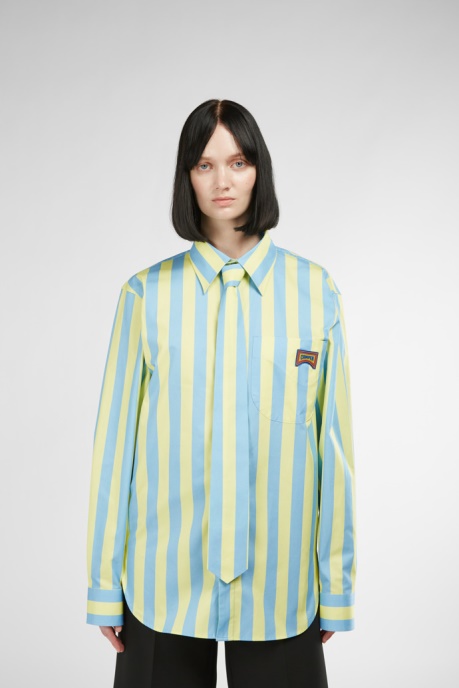 Exclusive Camper AU Shirt Blue And Yellow Striped Unisex Shirt