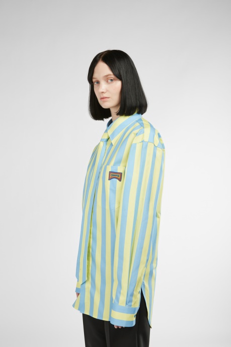 Exclusive Camper AU Shirt Blue And Yellow Striped Unisex Shirt