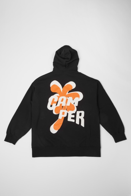 Hoodie Black And Orange Printed Unisex Hoodie Camper AU New Arrivals