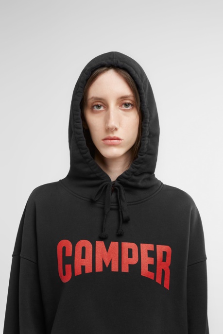 Hoodie Black Hoodie With Camper AU Logo