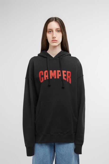Hoodie Black Hoodie With Camper AU Logo