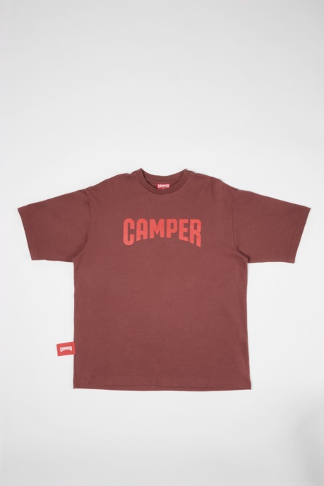 T-Shirt Burgundy T-Shirt With Camper AU Logo