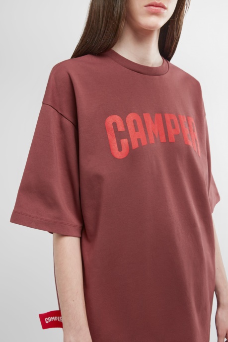 T-Shirt Burgundy T-Shirt With Camper AU Logo