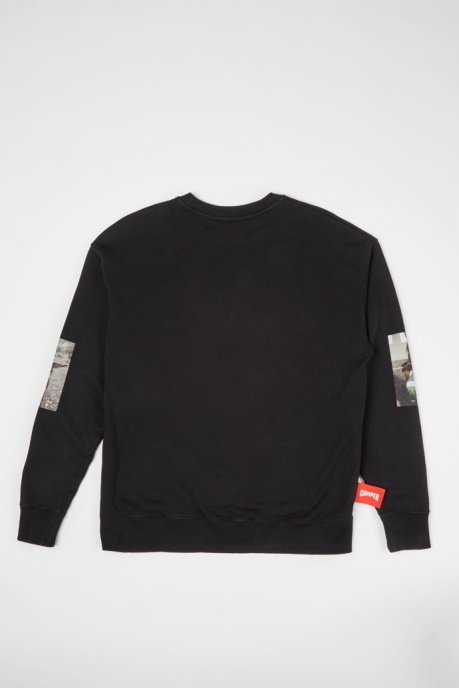 Sweatshirt Black Sweatshirt With Donkey Print Camper AU New Arrivals