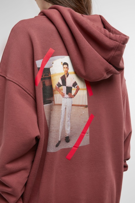 Hoodie Burgundy Hoodie With Harness Driver Print Exclusive Camper AU