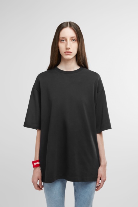 Exclusive Camper AU T-Shirt Black T-Shirt With Horse Print At Back