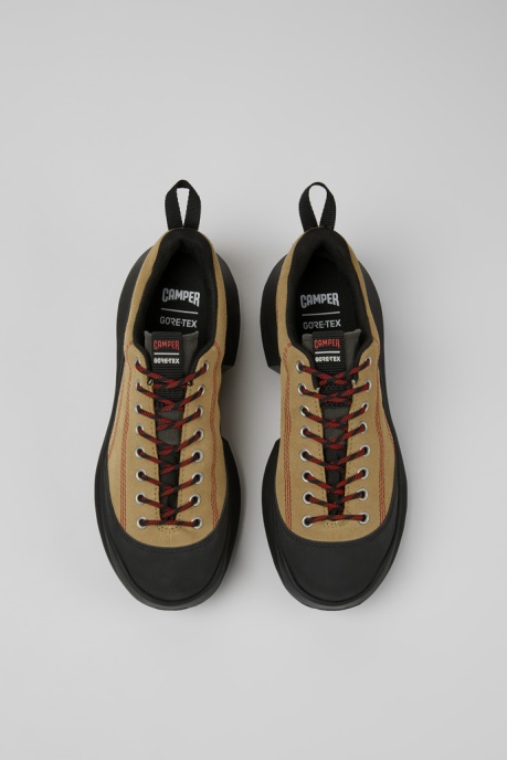 Camper AU Crclr Gore-Tex Beige Nubuck And Textile Sneakers For Women New Arrivals