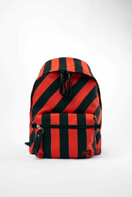 Exclusive Camper AU Ado Large Black And Red Recycled Cotton Backpack