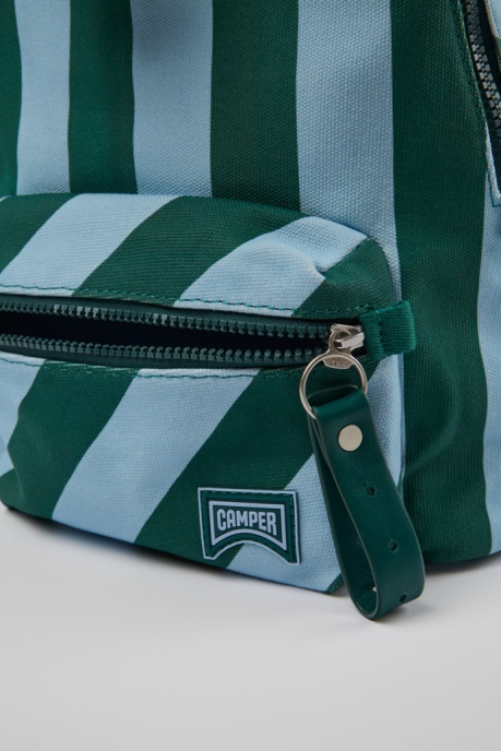 Camper AU Design Ado Small Blue And Green Recycled Cotton Backpack