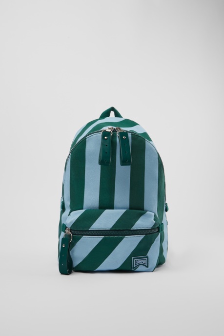 Camper AU Design Ado Small Blue And Green Recycled Cotton Backpack
