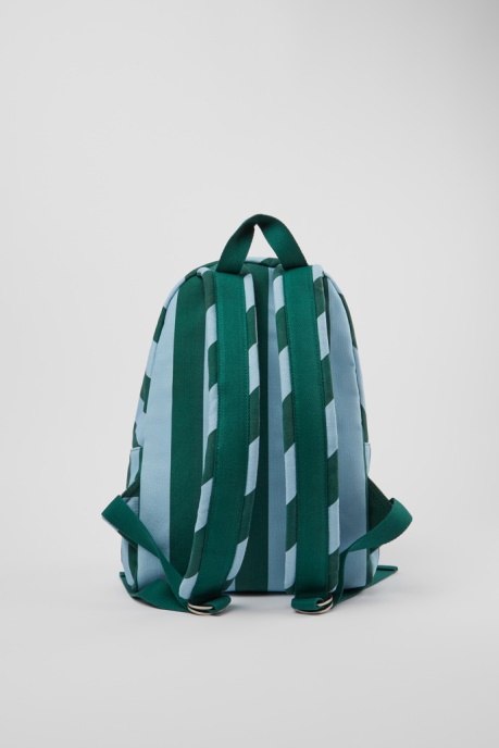 Camper AU Design Ado Small Blue And Green Recycled Cotton Backpack