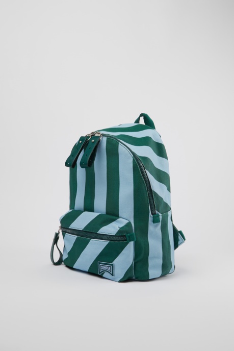 Camper AU Design Ado Small Blue And Green Recycled Cotton Backpack