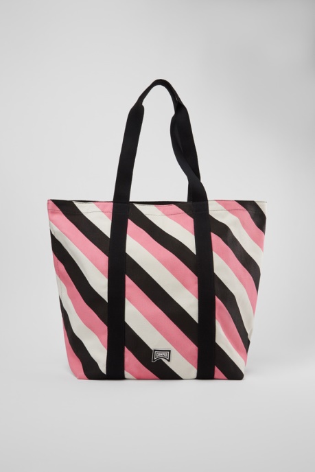 Ado Black Pink And White Recycled Cotton Tote Bag Exclusive Camper AU