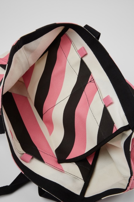 Ado Black Pink And White Recycled Cotton Tote Bag Exclusive Camper AU