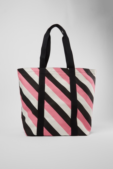 Ado Black Pink And White Recycled Cotton Tote Bag Exclusive Camper AU