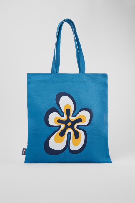 Conmigo Blue Recycled Cotton Tote Bag Camper AU New Arrivals