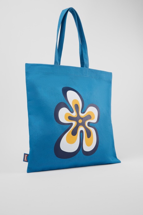 Conmigo Blue Recycled Cotton Tote Bag Camper AU New Arrivals