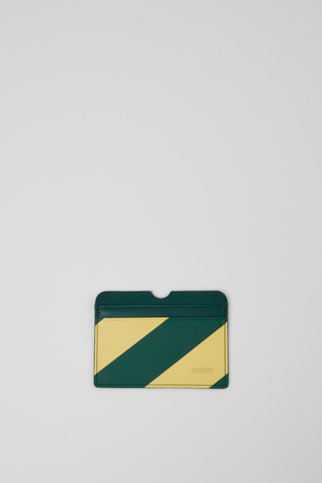 Mosa Green And Yellow Leather Card Case Exclusive Camper AU