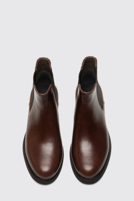 Design Iman Women's Dark Brown Ankle Boot Camper AU