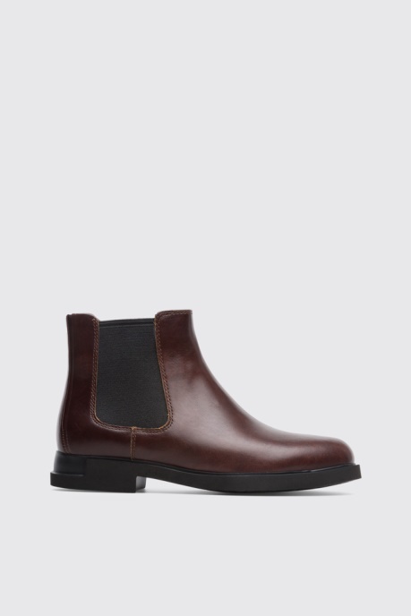 Design Iman Women's Dark Brown Ankle Boot Camper AU