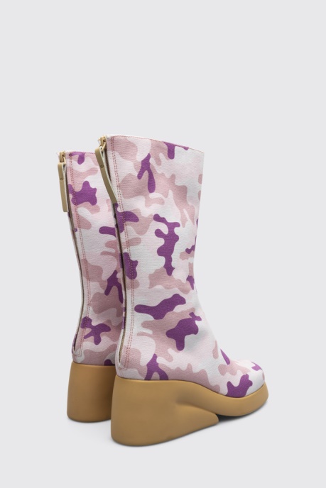 Design Ssense & Petra Collins Camouflage High Boots For Women Camper AU