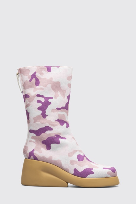 Design Ssense & Petra Collins Camouflage High Boots For Women Camper AU