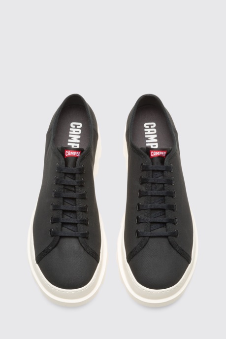 Camper AU Brutus Black Textile Shoe For Men New Arrivals