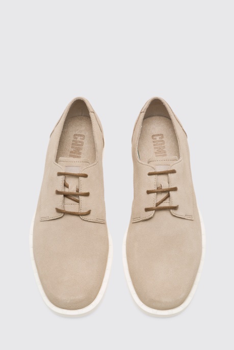 Camper AU Design Judd Beige Lace-Up Shoe For Men