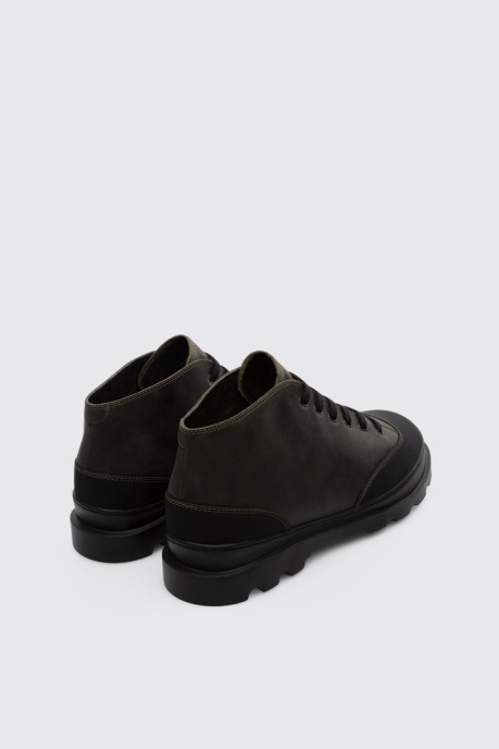 Camper AU Design Brutus Greenish-Grey Ankle Boot For Men