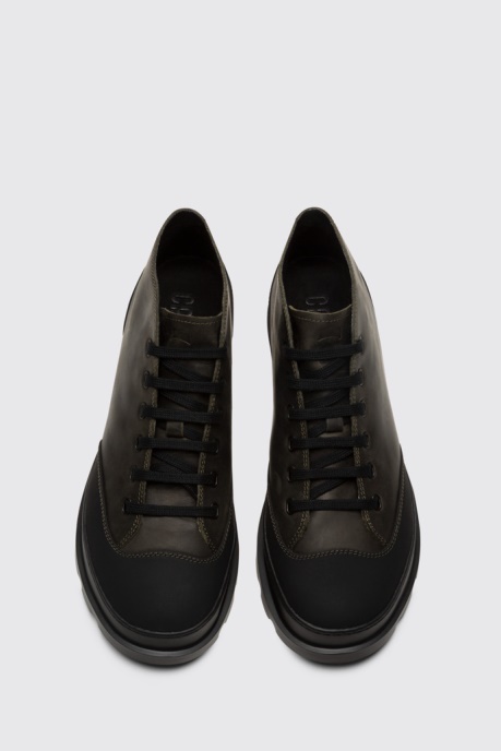 Camper AU Design Brutus Greenish-Grey Ankle Boot For Men