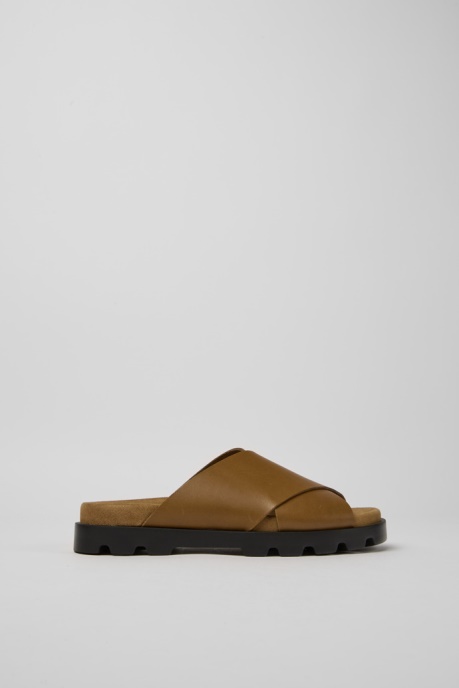 Exclusive Camper AU Brutus Sandal Brown Leather Sandals For Women