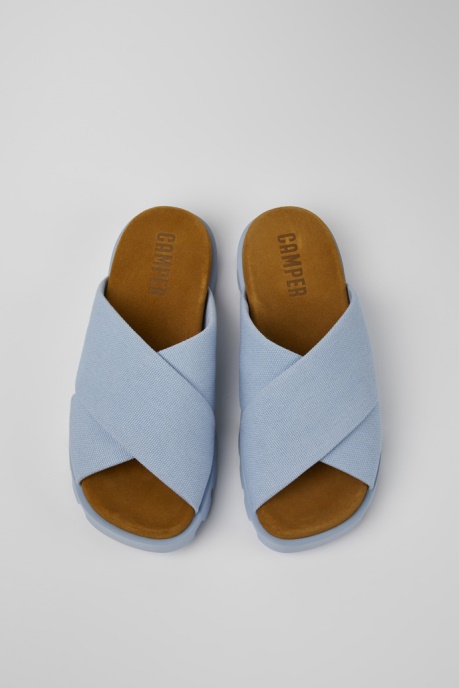 Brutus Sandal Light Blue Recycled Cotton Sandals For Women Exclusive Camper AU