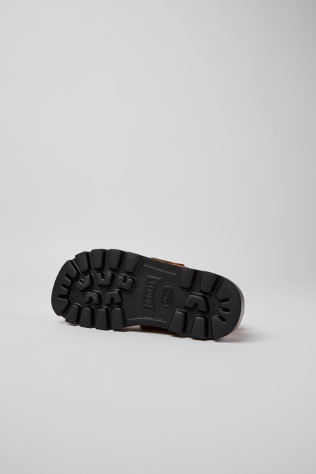 Camper AU Design Brutus Sandal Brown Leather Sandals For Women