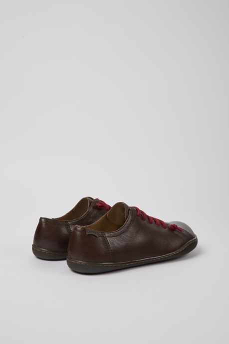 Camper AU Design Peu Brown Leather Shoes For Women