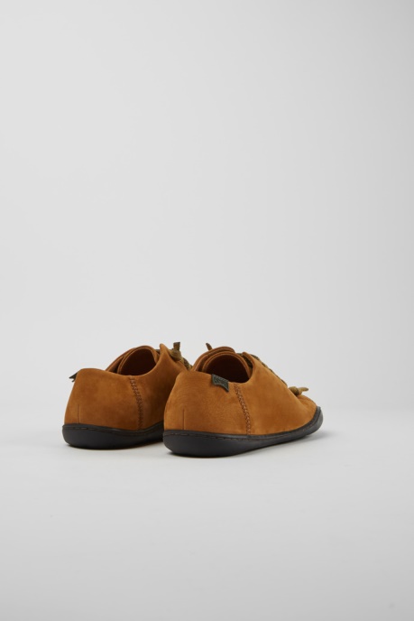 Design Peu Light Brown Nubuck Shoes For Women Camper AU