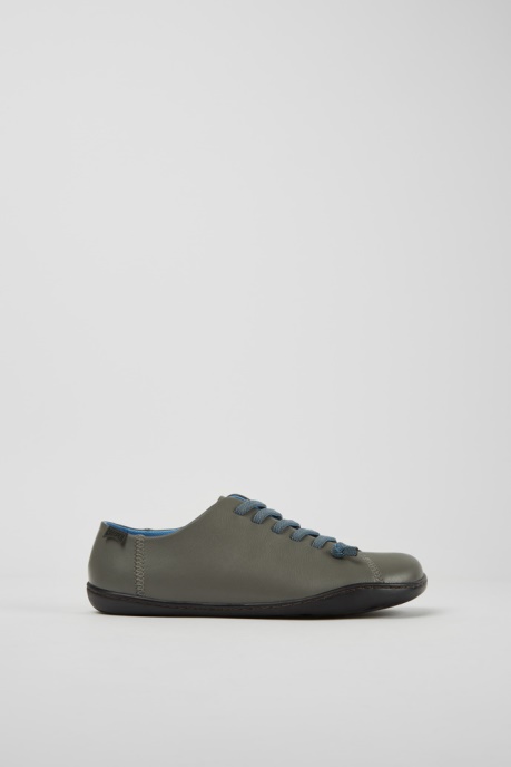 Camper AU Design Peu Gray Leather Shoes For Women