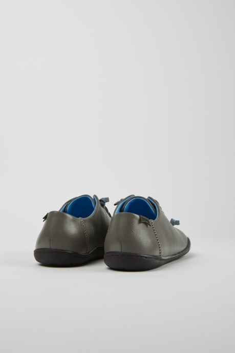 Camper AU Design Peu Gray Leather Shoes For Women